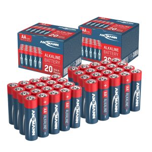 Ansmann AA Redline Alkaline 1.5V Batteries - Tub of 20