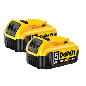 Dewalt DCB184 5.0Ah 18V XR Li-Ion Battery - Pack of 2
