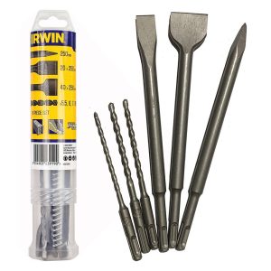 Irwin 6 Piece SDS Plus Chisel & Drill Bit Set