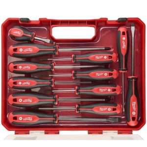 Milwaukee 12 Piece TRI-LOBE SL/PZ/PH Screwdriver Set with Case