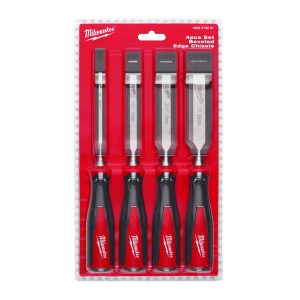 Milwaukee 4 Piece Bevelled Edge Chisel Set