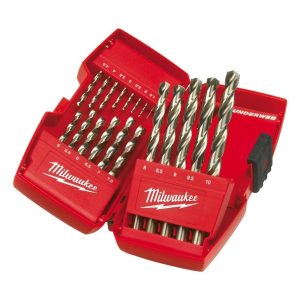 Milwaukee 19 Piece THUNDERWEB HSS Metal Drill Bit Set