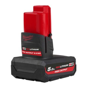 Milwaukee M12 HB5 5.0Ah 12V High Output Li-Ion Battery