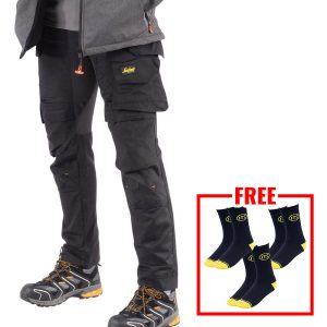 Snickers AllroundWork Stretch Trouser with Holster Pockets - Black