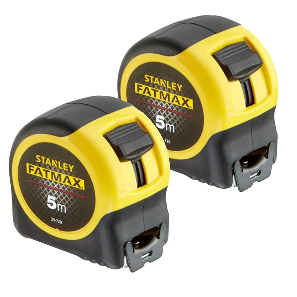 Stanley FatMax Blade Armor Tape Measure 5m Metric - Pack of 2