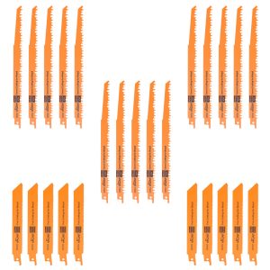 Vaunt 25 Piece 240mm & 150mm Reciprocating Saw Blades for Wood & Metal (S1531L & S922VF)