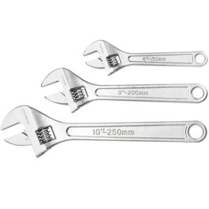 WORKPRO WP202514 150-254mm Adjustable Wrench 3pc Set